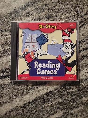 Dr. Seuss Reading Games Users Guide PC CD-ROM Windows 98/95 MAC Creative Wonders
