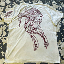 Ultra Rare Horiyoshi III Chrome Hearts V-Neck T-Shirt White XL Phoenix Tattoo