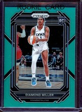 DIAMOND MILLER ~ 2023 Panini Prizm WNBA Prizms Teal Rookie Card RC #134 (#42/49)