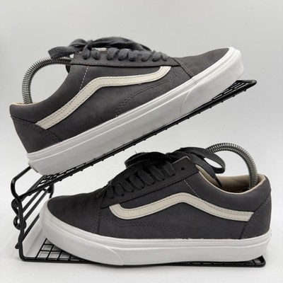 Vans Old Skool Vansbuck grau weiß Turnschuhe Größe UK 6 Damen Low Top 500714