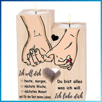 Romantischer KerzenstäNder Geschenk FüR Paare Jahrestag Hochzeitstag