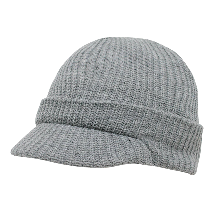 Gorro Jeep Para Hombre - Punto Acrílico, Visera Curvada | Estilo Casual Y Abrigado