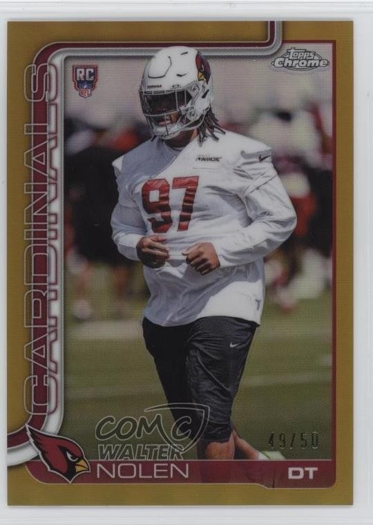 2025 Topps Chrome Rookies Gold Refractor 49/50 Walter Nolen #365 Rookie RC 4k8