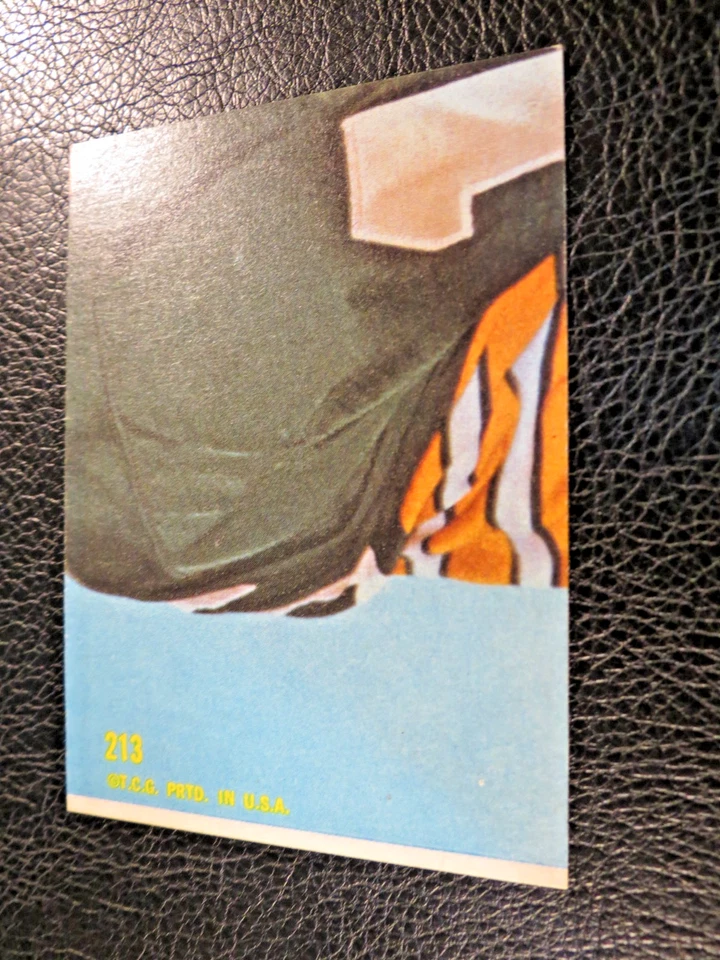 1968 TOPPS FOOTBALL SET #213 Lenny Lyles, Baltimore Colts, EX - Image 3 of 3