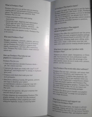 1986 Lotus Freelance Plus Brochure - Business Graph Using IBM - Picture 2 of 6