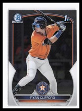 2023 Bowman Chrome Prospects #BCP-10 Ryan Clifford Houston Astros RC 1st 7