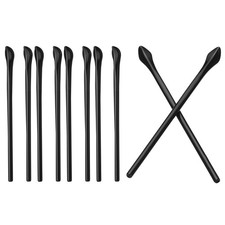 Glasses End Tips Eyeglass Anti Slip Ear Sock Pieces Tube Sleeve, Black 5 Pairs-3