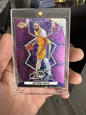 2021-22 Panini Mosaic - Anthony Davis #162 Purple Fast Break  /50 Lakers Champ