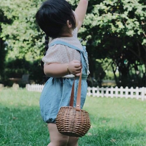 Natural Rattan Woven Storage Basket Flower Vase Decorative Potted Container - Picture 5 of 7