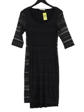 Oasis Bodycon Midi Dress S in Black