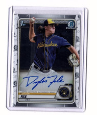 Dylan File 1st Bowman 2020 Bowman Chrome On Card Auto #CPA-DF