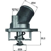Mahle TI 2 92 Thermostat KüHlmittel FüR Opel Kadett Ascona Calibra Astra T85
