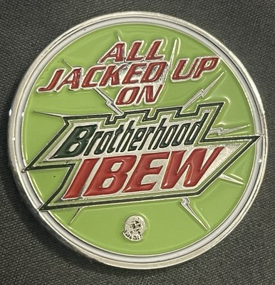 IBEW Local 760 Challenge Coin Knoxville Tennesee Spider Monkey Mountain Dew
