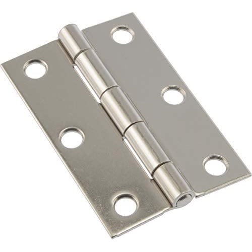 Hillman Light Narrow Door Hinge with Fixed Pin Stainless Steel (3") 853398
