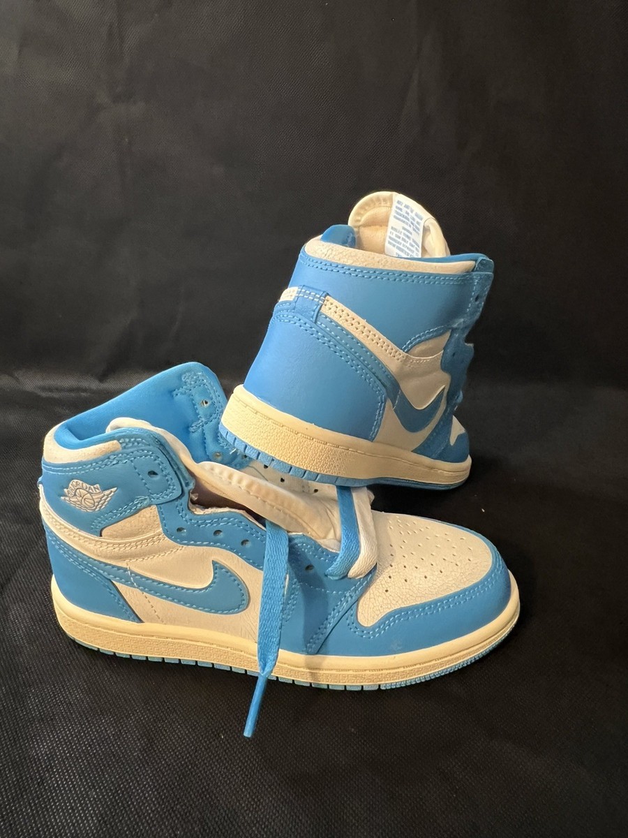Jordan 1 Retro High OG (PS) Blue/White Kids Sneakers Size 13C | eBay