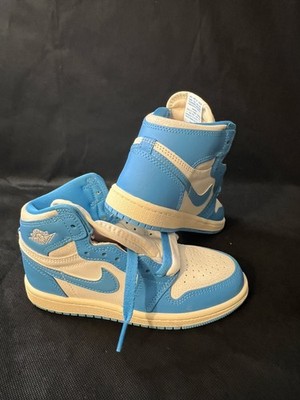 Jordan 1 Retro High OG (PS) Blue/White Kids Sneakers Size 13C | eBay