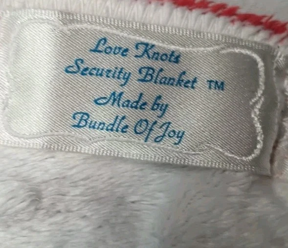 Paquete de manta de seguridad Joy Love Knots Boston Red Sox Baby Lovey azul marino Foto 3 de 4