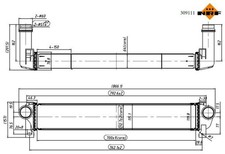 NRF Ladeluftkühler LLK Kühler für Jeep Cherokee 2.2 CRD 4x4 2.0