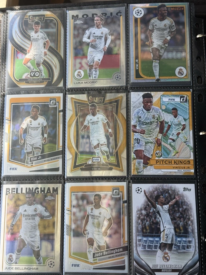 Lote 32 tarjetas de fútbol/fútbol del Real Madrid Foto 2 de 4