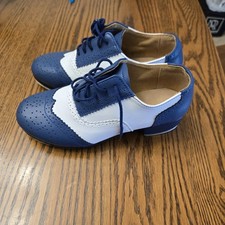 Unisex Tap Dance Shoes Microfiber Leather 2.5cm Heel   Size US 4  4.5 Runs Small