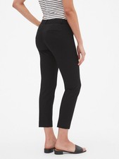 Banana Republic Black Harper Fit Crop Wool Dress Pant 673058 NWT 2 Long 2L