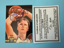 LARRY BIRD AUTOGRAPHED 1992-93 TOPPS STADIUM CLUB NBA CARD W/ COA