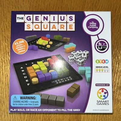 The Genius Square STEM Puzzle Game Happy Puzzle Company 2018 Complete W