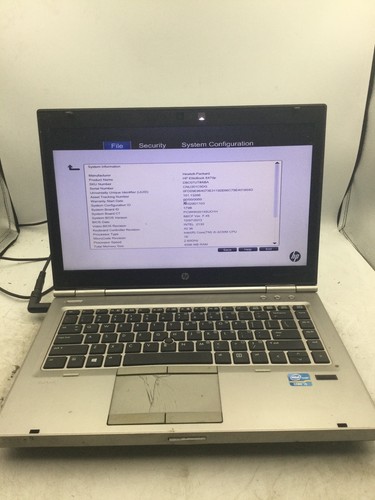 HP ELITEBOOK 8470P - BOOTS TO BIOS - INTEL I5 3230M - 4GB RAM - READ DESCRIP -BB - Picture 1 of 7