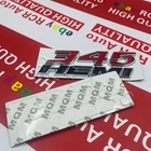 2PCS/Set Side Fender Left & Right Badges Chrome Black Red For 345 HEMI Emblems