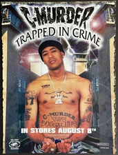 8.5x11 OG Rap Promo Poster C-Murder Trapped In Crime Master P No Limit Records