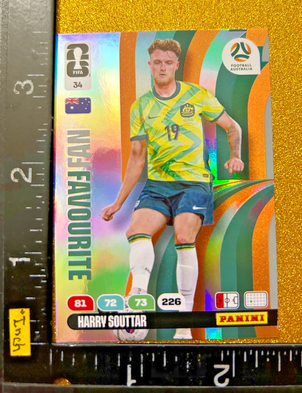 PANINI ADRENALYN XL FIFA WORLD CUP 2026, HARRY SOUTTAR, AUSTRALIA, CARD#34