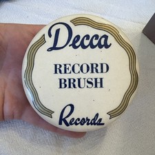 Decca Records Record Duster Cleaner Brush 30s 40s Phonograph