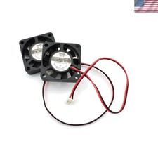 2-Pack DC 12V Mini Cooling Fan 2Pin Brushless Small Exhaust Fan for 3D Printe...