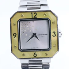 Mauboussin Amour Le Jour Se Lève Ladies Quartz Watch – 8 Diamonds, Shell Bezel
