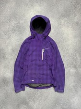 Helly Hansen Jacket Womens XS Purple Plaid Technical hiking Waterproof