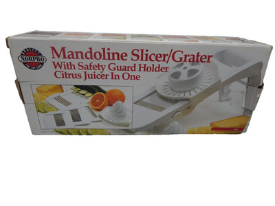 Norpro Deluxe Mandoline Slicer, Grater, Shredder, Julienne and Juicer w/ Safety