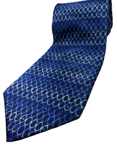 BRUNO PIATTELLI 63" Extra Long made in USA 100% Silk Tie Men's Navy Blue NEW