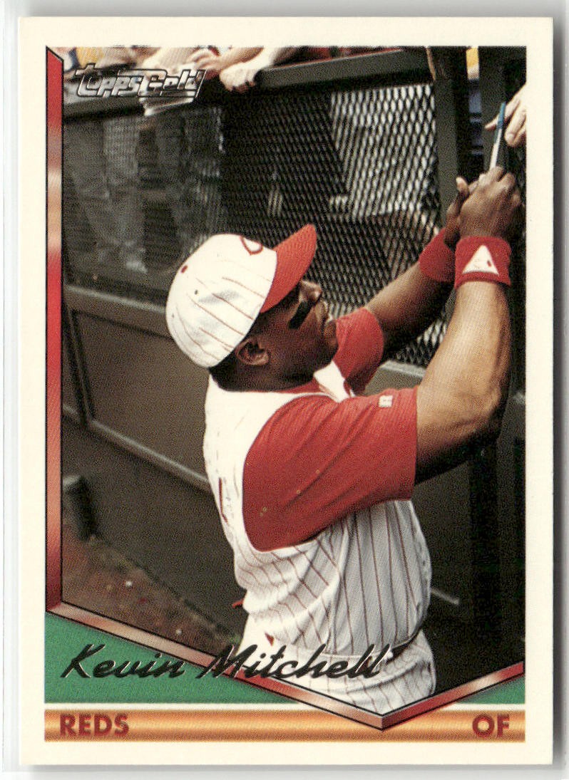 1994 TOPPS #335 KEVIN MITCHELL GOLD CINCINNATI REDS