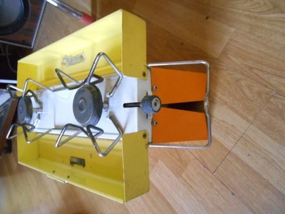 Primus 2222 Tragbarer Doppelbrenner Campingkocher Made In Sweden Vintage 1970 s