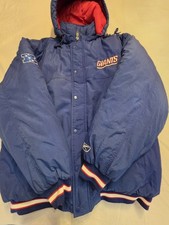 Vintage New York Giants Reebok Men's Heavyweight Puffer Jacket Size Xl With...