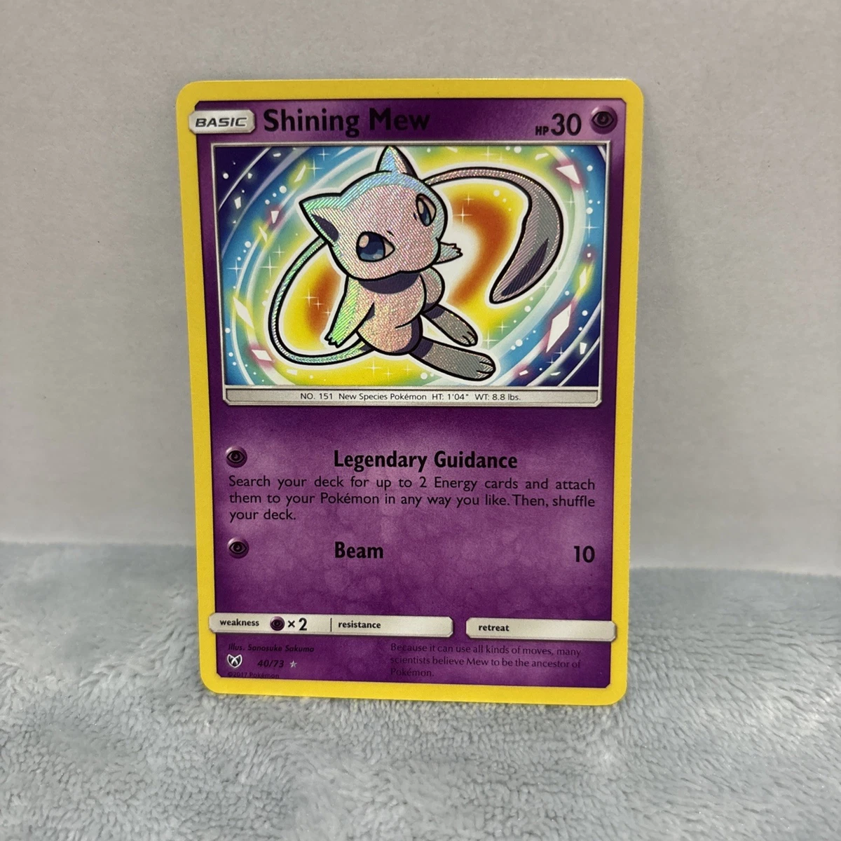 Mew Pokémon TCG Shining Legends Individual Collectible Card Game