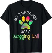 MOST POPULAR! Funny Therapy Service Dog Design Best Gift Idea T-Shirt S-3XL