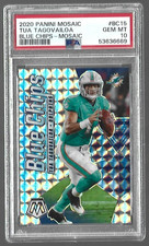 TUA TAGOVAILOA  2020 Mosaic Football  #BC15  BLUE CHIPS INSERT  PSA 10 Gem Mt