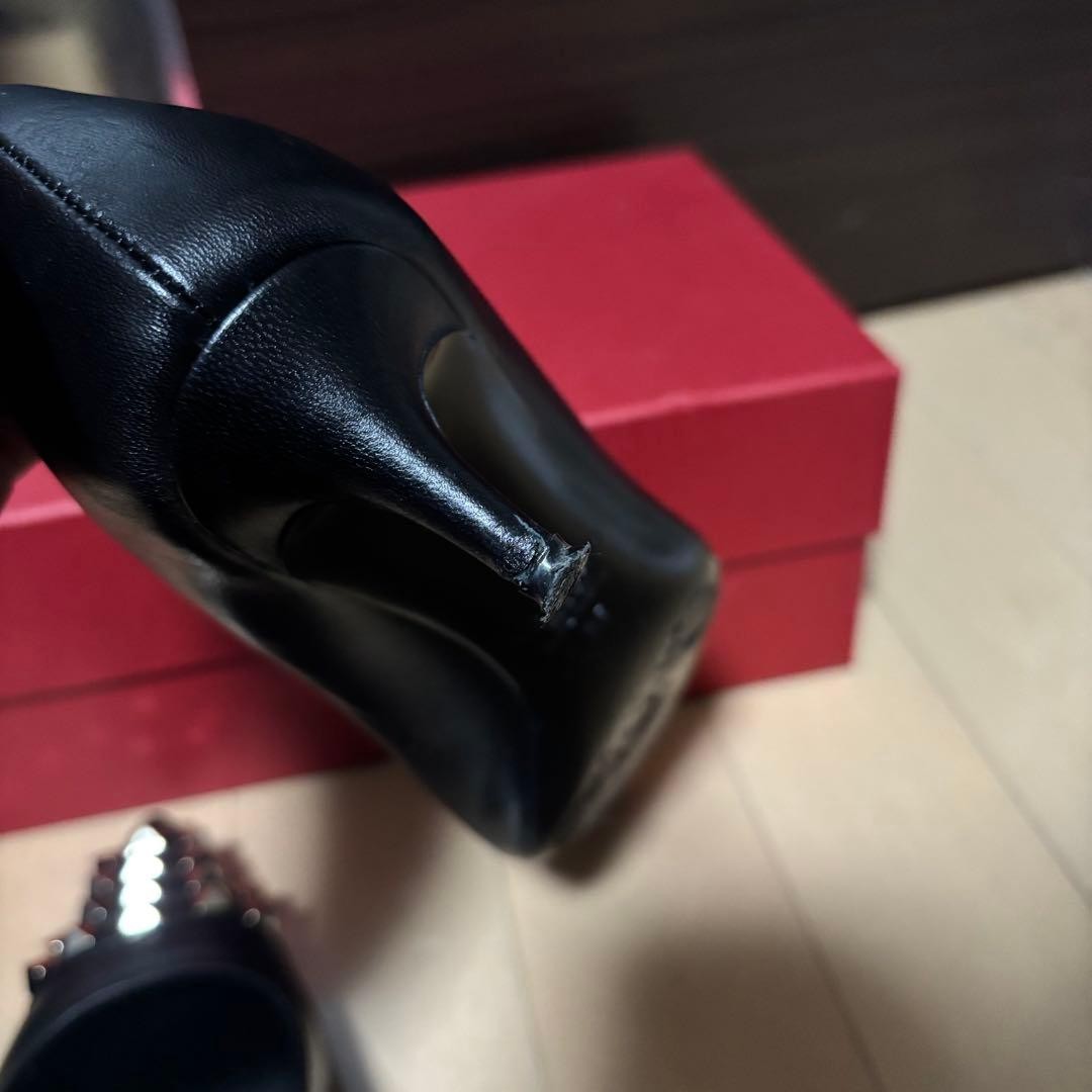 Valentino Garavani Pumps Heel Studded Leather Black EU35/US5 116187c thumbnail 17