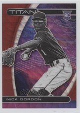 2021 Panini Chronicles Titan Ruby Wave Prizm 113/199 Nick Gordon #17 0nr3