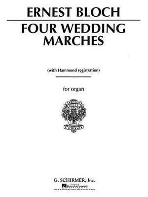 4 Wedding Marches: Organ Solo | Bloch Ernst | Englisch | Taschenbuch | Buch