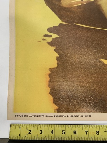 Original vintage poster ITALIAN LLOYD TRIESTINO FAR EAST India Pakistan 1953 - Picture 4 of 11