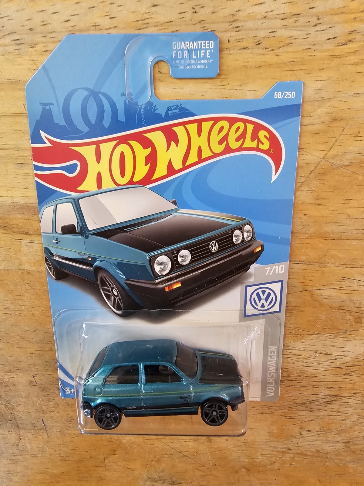 Hot Wheels VOLKSWAGEN Golf MK2, Teal, 2018 Volkswagen Series 7/10