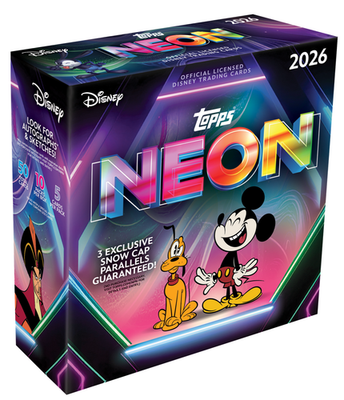 2026 TOPPS DISNEY NEON MEGA BOX (50 Cards) w/Chrome Brand New
