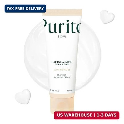 PURITO Oat Calming Gel Cream | Face Moisturizer for Blemish Calm & Lightweight H